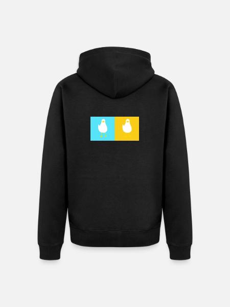 DoubleTrouble 2 - Unisex Premium Bio Zip Hoodie - Schwarz