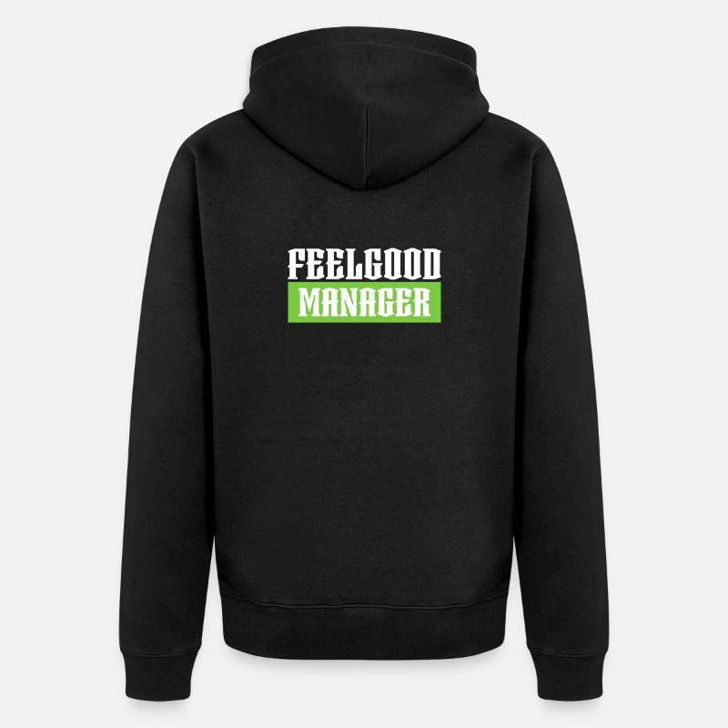 Feelgood manager tshirt vert noir - Veste à capuche bio Premium Unisexe - noir