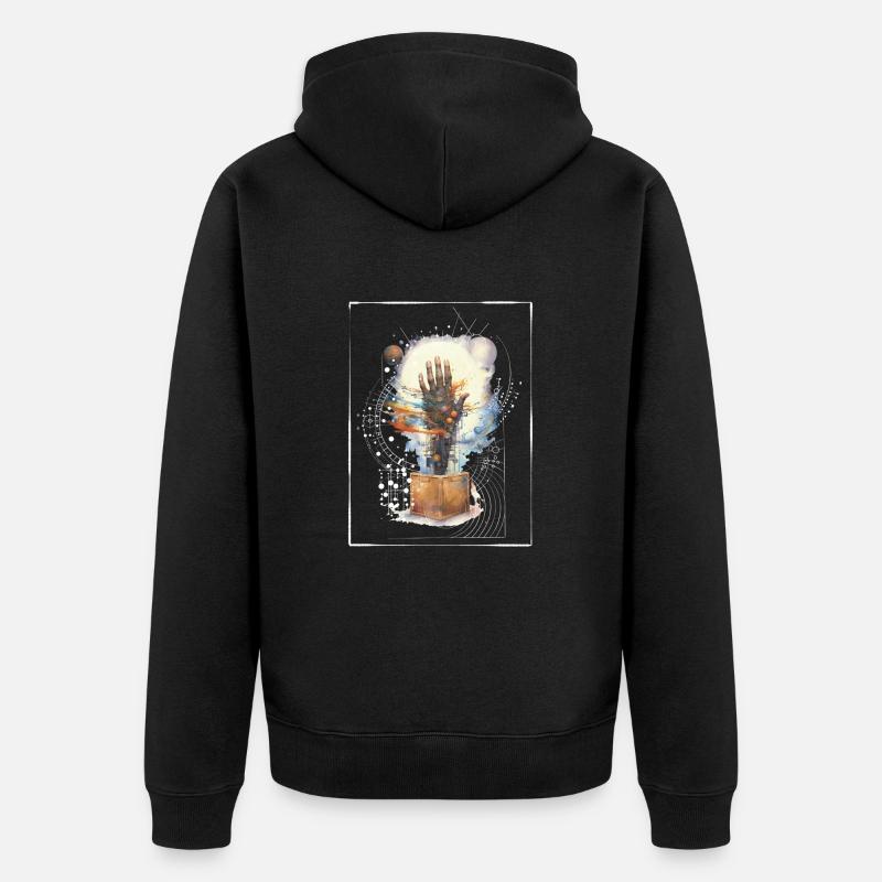 Possibilités Blanc - Veste à capuche bio Premium Unisexe - noir