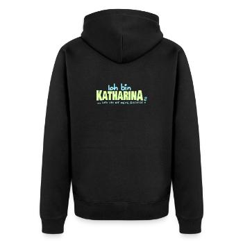 Katharina Katharina - Veste à capuche bio Premium Unisexe - noir - Dos - Nico (187cm)