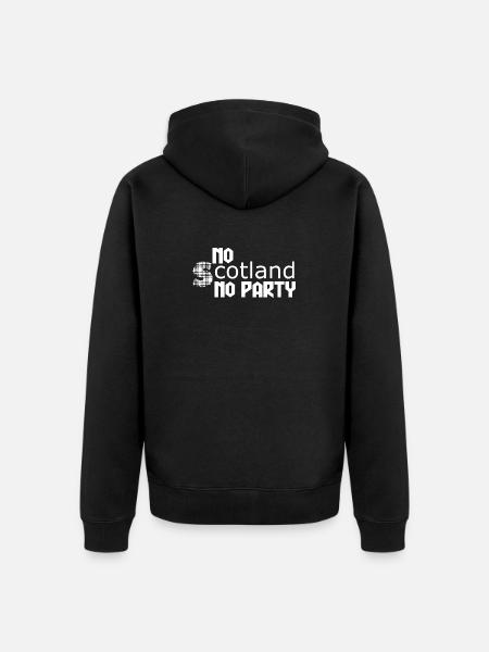 Bold Celtic Text Art - Unisex Premium Organic Zip Hoodie - black