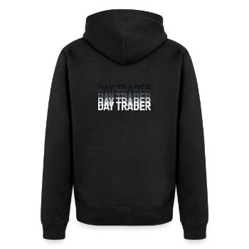 Day Trader Marché boursier Trader boursier - Veste à capuche bio Premium Unisexe - noir - Dos - Nico (187cm)