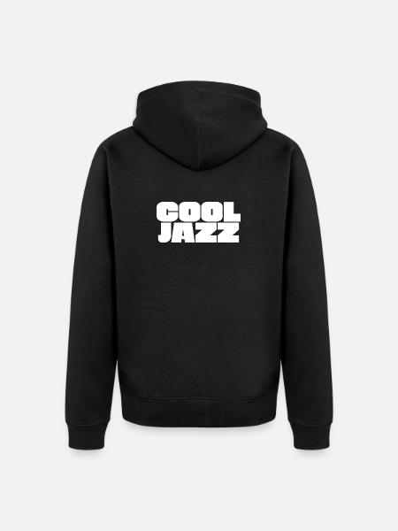 Cool Jazz  - Unisex Premium Organic Zip Hoodie - black