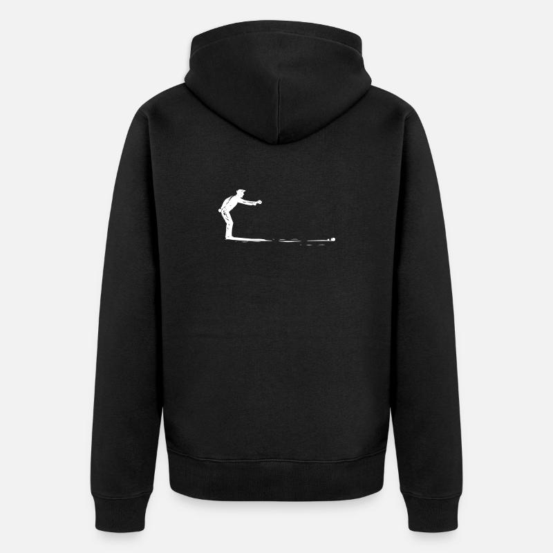pétanque - Veste à capuche bio Premium Unisexe - noir