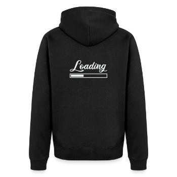 Chargement - Veste à capuche bio Premium Unisexe - noir - Dos - Nico (187cm)