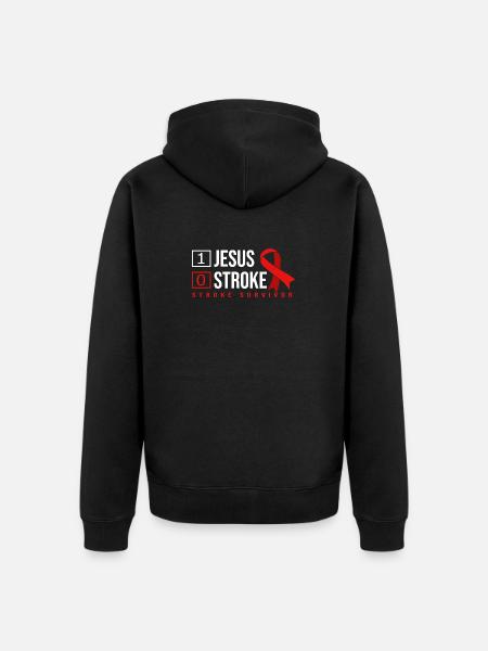 Stroke Stroke - Unisex Premium Organic Zip Hoodie - black