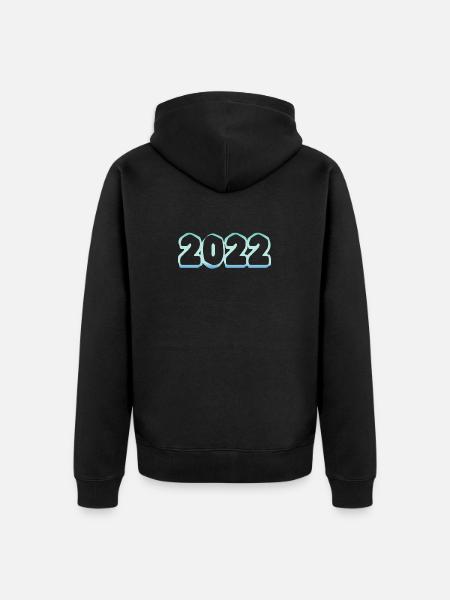2022 - Veste à capuche bio Premium Unisexe - noir