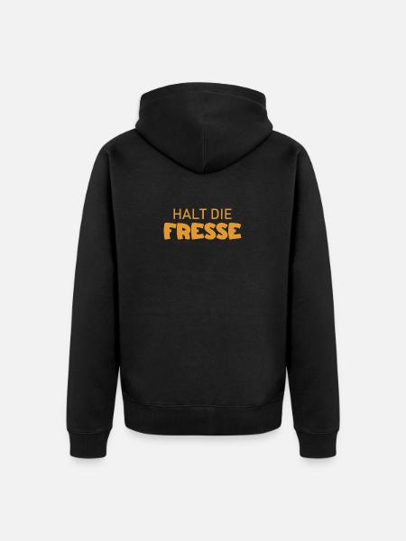 Shut Up - Cool Saying - Unisex Premium Organic Zip Hoodie - black