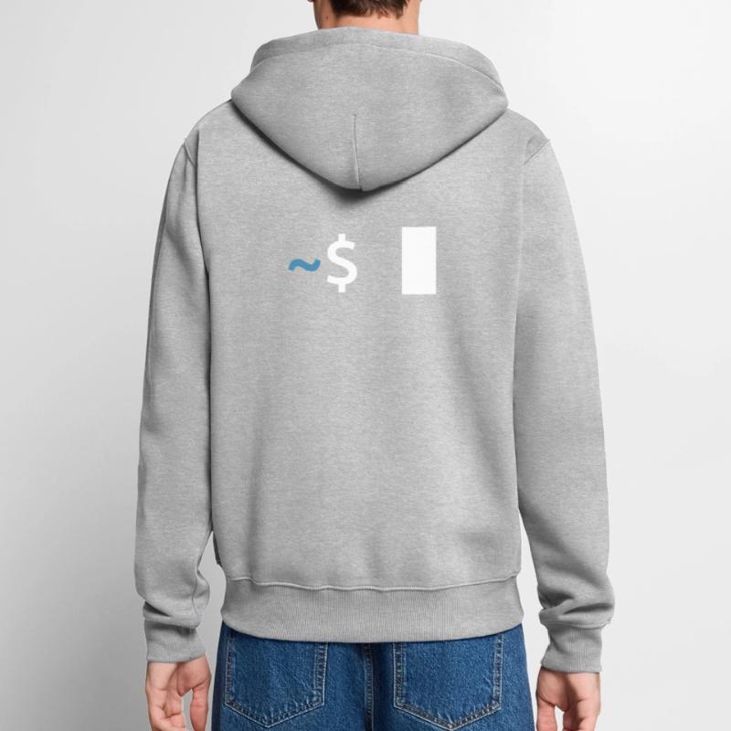 Commande Linux Shell Veste à capuche bio Premium Unisexe