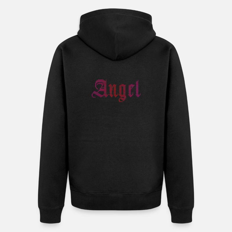 Ange - Veste à capuche bio Premium Unisexe - noir