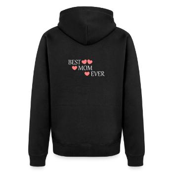 Dire la fête des mères meilleure maman au monde Maman de la fête des mères - Veste à capuche bio Premium Unisexe - noir - Dos - Nico (187cm)