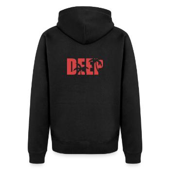 Deep - Veste à capuche bio Premium Unisexe - noir - Dos - Nico (187cm)