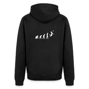 Volley-ball Evolution - Veste à capuche bio Premium Unisexe - noir - Dos - Nico (187cm)