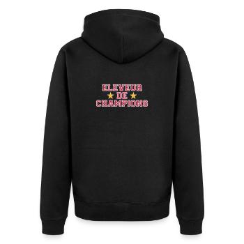Eleveur de Champions - Veste à capuche bio Premium Unisexe - noir - Dos - Nico (187cm)