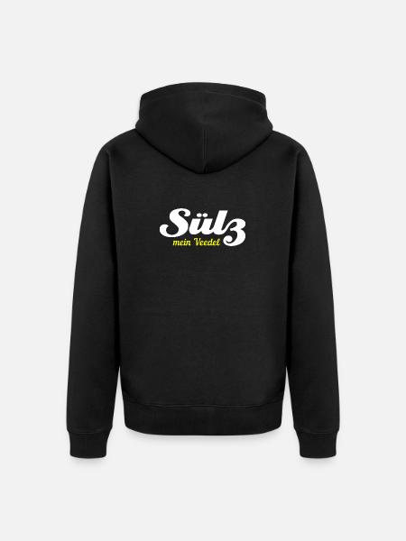 retro Köln Sülz T-Shirt - Unisex Premium Bio Zip Hoodie - Schwarz