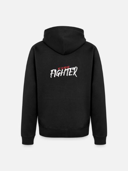 Fire Fighter Firefighter Firefighter - Unisex Premium Organic Zip Hoodie - black