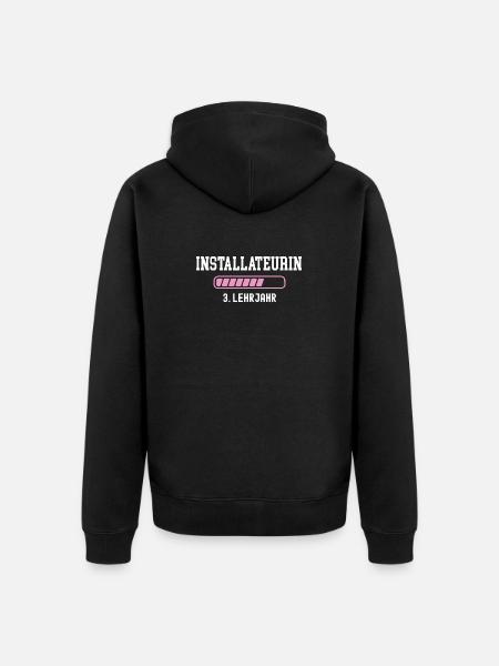 Plumber Apprenticeship 3 Year Plumber - Unisex Premium Organic Zip Hoodie - black