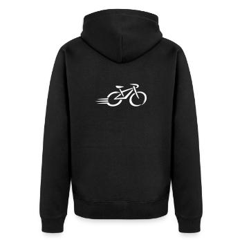 Bicyclette - Veste à capuche bio Premium Unisexe - noir - Dos - Nico (187cm)