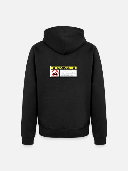 Danger Turbo - Veste à capuche bio Premium Unisexe - noir