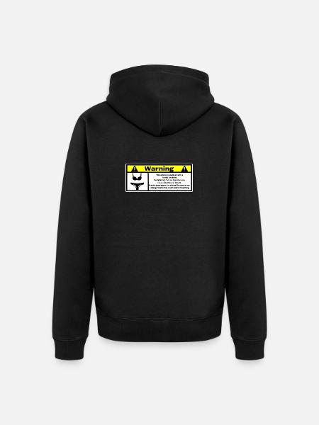 Automotive Warning - Unisex Premium Organic Zip Hoodie - black