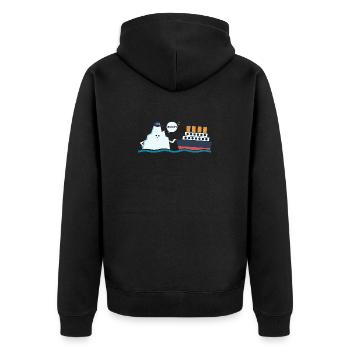 Titanic Comique Titanic et parodie Ic-eberg Boop - Veste à capuche bio Premium Unisexe - noir - Dos - Nico (187cm)