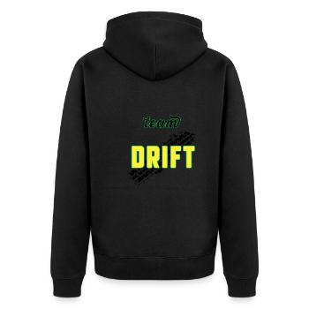 Team DRIFT - Veste à capuche bio Premium Unisexe - noir - Dos - Nico (187cm)