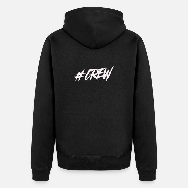 #CREW Graffiti - Unisex Premium Bio Zip Hoodie - Schwarz