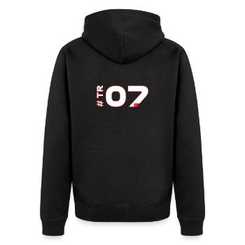 -TR07-2026 - Veste à capuche bio Premium Unisexe - noir - Dos - Nico (187cm)