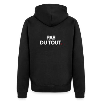 Pas du tout - Veste à capuche bio Premium Unisexe - noir - Dos - Nico (187cm)