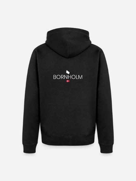 Bornholm - Unisex Premium Bio Zip Hoodie - Schwarz