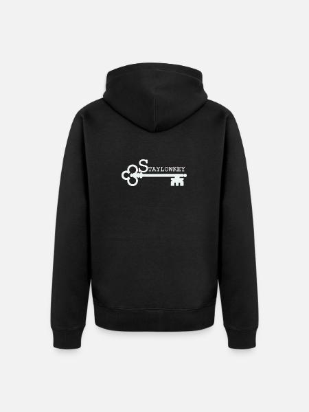 Reste une illustration discrète - Veste à capuche bio Premium Unisexe - noir