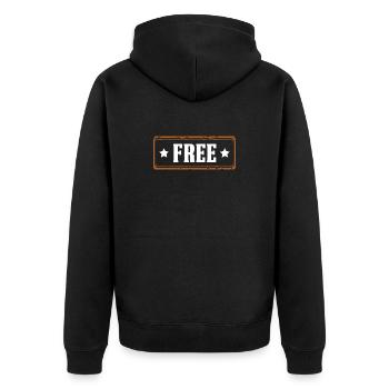 Libre - Veste à capuche bio Premium Unisexe - noir - Dos - Nico (187cm)