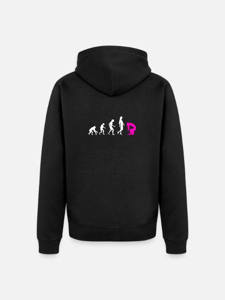 Quote for a contortionist - Unisex Premium Organic Zip Hoodie - black