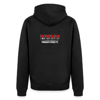 Math Nerd Students University Professor Mathematics - Unisex Premium Organic Zip Hoodie - black - Back - Nico (187cm)