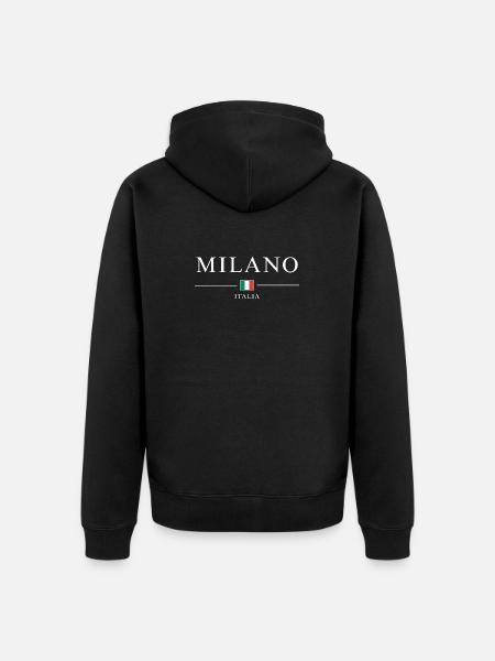 Milano italia - Veste à capuche bio Premium Unisexe - noir