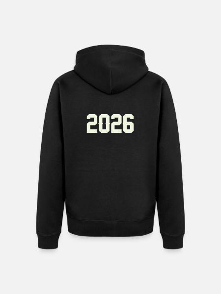 2026 - Unisex Premium Organic Zip Hoodie - black
