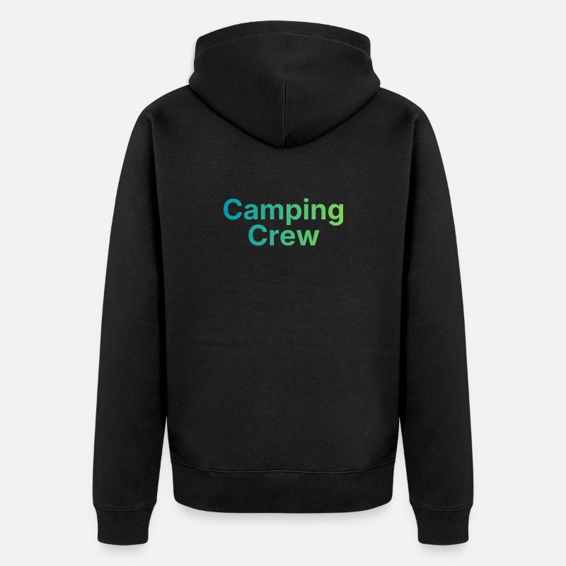 Équipe de camping - Veste à capuche bio Premium Unisexe - noir