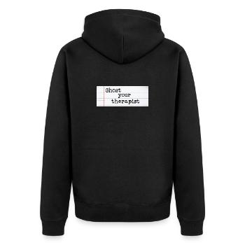 Ghost Votre Thérapeute - Veste à capuche bio Premium Unisexe - noir - Dos - Nico (187cm)