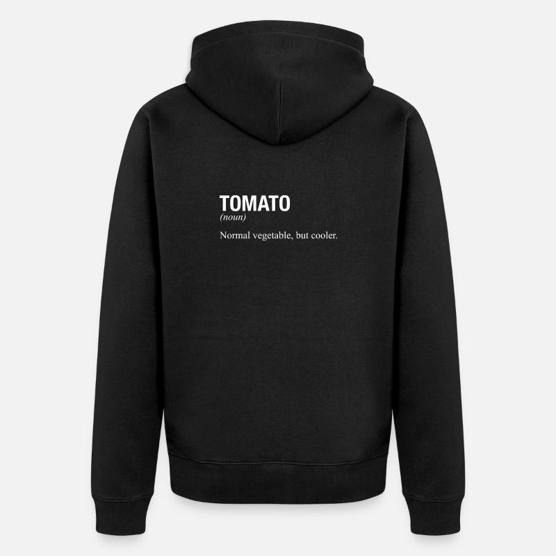 TOMATO Tomate - Unisex Premium Bio Zip Hoodie - Schwarz