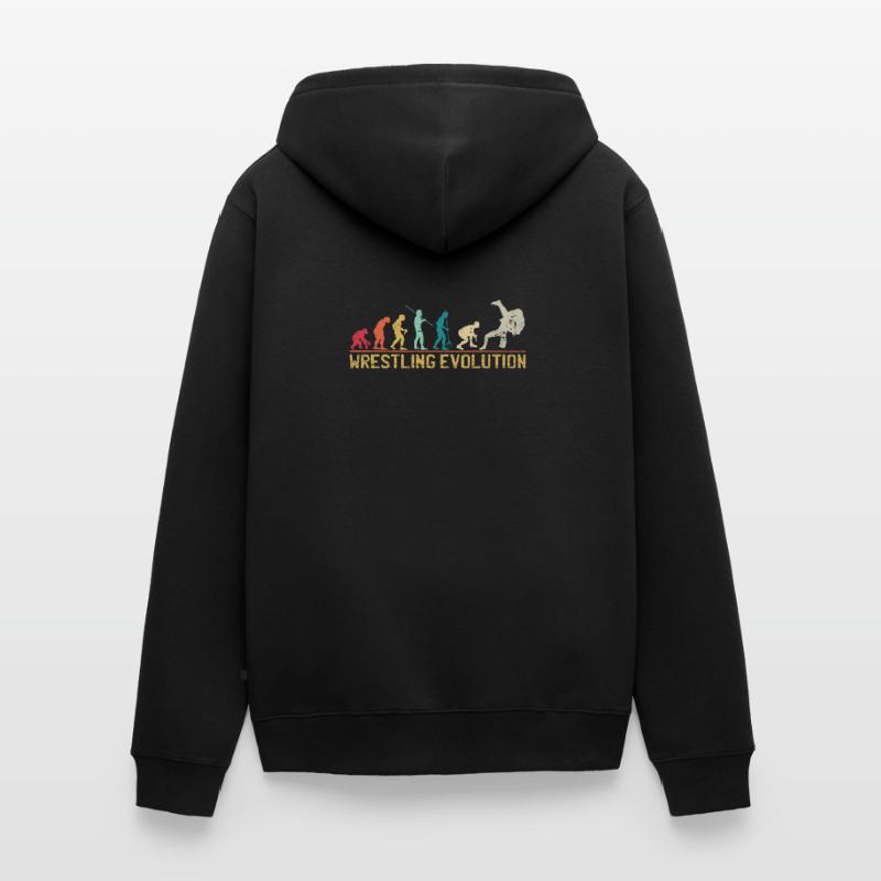 Wrestling Evolution Artwork Unisex Premium Organic Zip Hoodie
