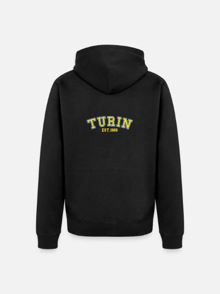 Turin Est. 1966 - Unisex Premium Organic Zip Hoodie - black