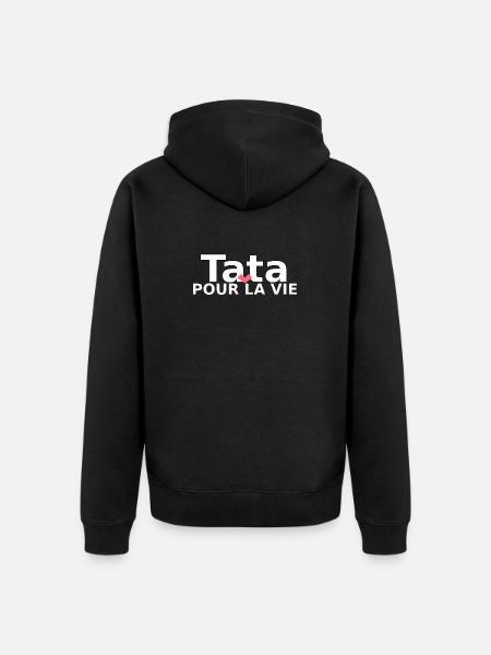 Tata pour la vie  - Veste à capuche bio Premium Unisexe - noir