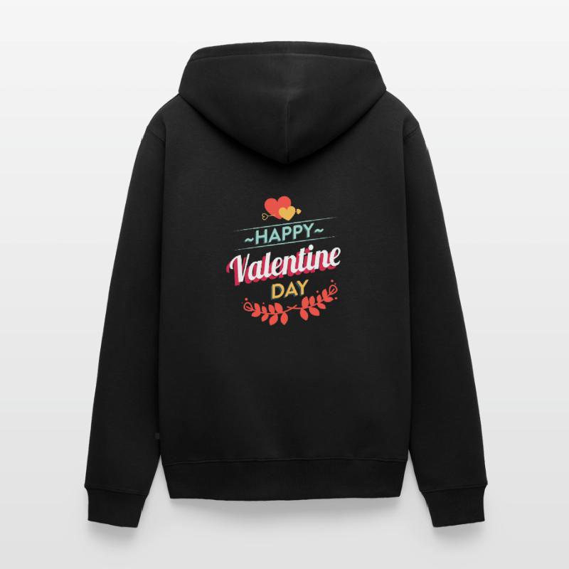 Joyeuse Saint Valentin ... Joyeuse Saint Valentin Veste à capuche bio Premium Unisexe
