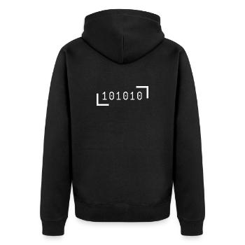 42 La réponse ultime - Veste à capuche bio Premium Unisexe - noir - Dos - Nico (187cm)