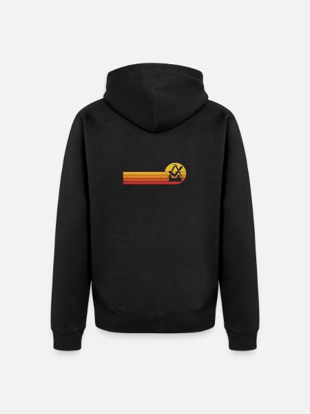 Carpenter Carpenter Guild Sign Craft Guild - Unisex Premium Organic Zip Hoodie - black