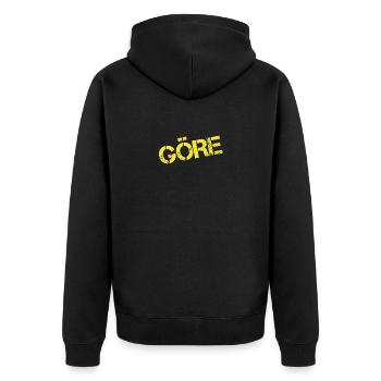 Brat - Unisex Premium Organic Zip Hoodie - black - Back - Nico (187cm)