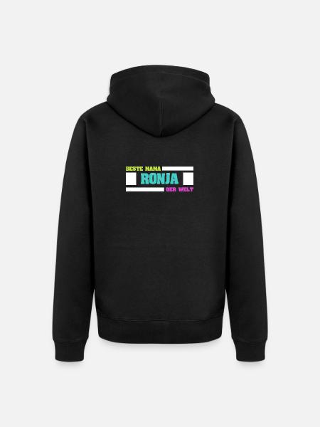 Mère Ronja - Veste à capuche bio Premium Unisexe - noir