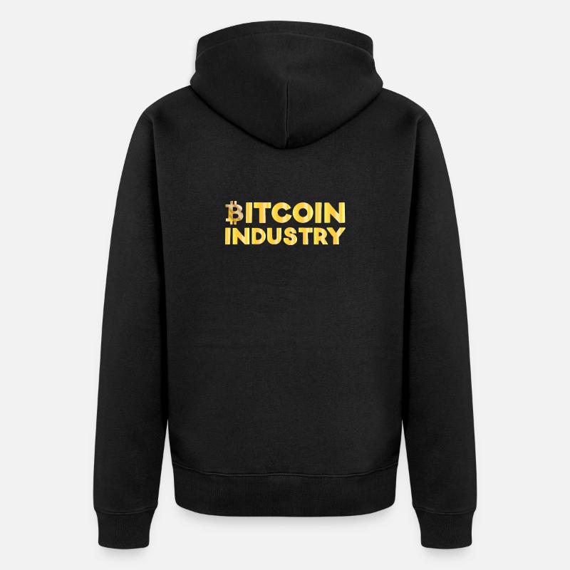 Industrie du bitcoin - Veste à capuche bio Premium Unisexe - noir
