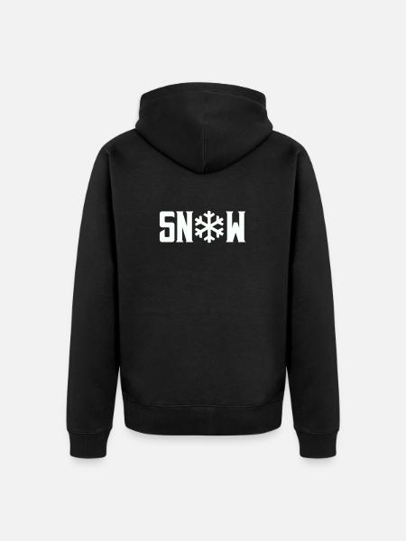 Neige - Veste à capuche bio Premium Unisexe - noir