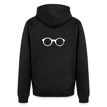 lunettes - Veste à capuche bio Premium Unisexe - noir - Dos - Nico (187cm)